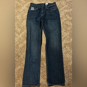Men’s cinches silver label. Women’s 29 34 inch inseam no ware in great condition